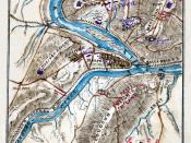 Scan of a manuscript map by a Union Army mapmaker during the American Civil War. Shows the area surrounding Harper's Ferry, W. Va., at the intersection of the Potomac and Shenandoah Rivers as the Confederate forces under Jackson began their assault, Sept.