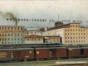 English: Washburn Crosby Company postcard from around 1900. http://www.stearnsalumni.com/Camp_History/Postcards.html