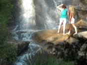 Waterfalls in Maymont Park, Rich,ond, Virginia, United States.