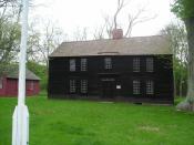 English: Photograph of the Thomas Lee House, a home built in 1660 by Thomas Lee one of the original settlers of the New England region that is now East Lyme, CT.