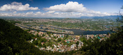 English: View of Dal Lake and the city of Srinagar from Shankaracharya Hill