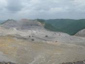 Mining for coal via mountaintop removal at Kayford Mountain, WV. The mine operator is Massey Energy.