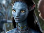 The Na'vi character Neytiri, from the film Avatar.