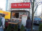 Thai food cart in Portland