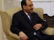 English: Jawad al-Maliki meets with Secretary of State Condoleezza Rice, Secretary of Defense Donald H. Rumsfeld and U.S. Ambassador to Iraq Zalmay Khalilzad in Baghdad, Iraq.