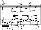 A bar, showing contrapuntal polyphony, from BWV 862