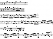 Example 1: Fugue subjects from Magnificat fugues: secundi toni 7, octavi toni 10, primi toni 16, sexti toni 10, quarti toni 8 and octavi toni 13.