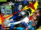 Marvel's World War II-era Frankenstein Monster, in The Invaders #31 (Aug. 1978). Cover art by Joe Sinnott.