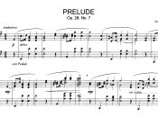 part of Frederic Chopin's Prelude No. 7