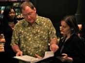 English: John Lasseter, Chief Creative Officer of Pixar and Academy Award winning director of, Toy Story, reviews the 550 films on the National Film Registry with These Amazing Shadows co-producer, Barbara Grandvoinet.