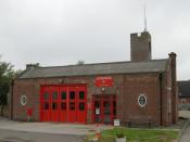 English: Brill fire station Brill fire station, Temple Street, Brill, Buckinghamshire