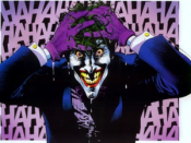 The Joker, after emerging from the canal of chemical-waste from Batman: The Killing Joke.