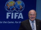 Português do Brasil: Zurique (Suíça) - O presidente da Fifa, Joseph Blatter, discursa na cerimônia de apresentação oficial da candidatura brasileira à Copa do Mundo de 2014.