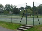 English: Pangbourne College tennis courts As would be expected at a private school, there are many sports facilities.