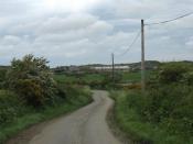 English: View northwards towards Clegyrog-uchaf Farm 