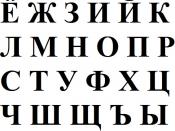 English: Russian alphabet