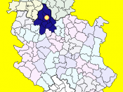 Location within Serbia