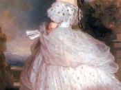 Empress Elisabeth in Courtly Gala Dress with Diamond Stars