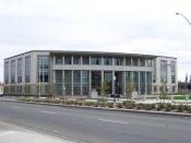 Photo of the California 5th District Court of Appeals building at 2424 Ventura Street Fresno, California. Named after former State Senator and Associate Justice George N. Zenovich.
