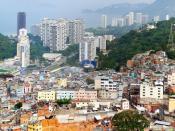 Panoramic view of the Favela da Rocinha in Rio de Janeiro