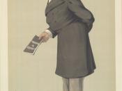 Caricature of Lord Bateman. Caption read 