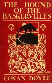 English: An page scan of cover of The Hound of the Baskervilles by Arthur Conan Doyle