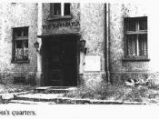 The quarters of the Auschwitz's Commandant Rudolf Hoess in the death camp.