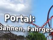 English: banner for a new portal about rollercoasters, amusement parks and thrill rides in the german wikipedia Deutsch: Banner für ein neues Themenportal