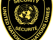 English: Logo used by United Nations Guard Contingent in Iraq and UN-Security guards.