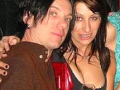 Musician and producer Chris Vrenna with his ex-wife Carrie Borzillo. Cropped from larger original.