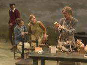 English: Undergraduate acting students perform in a main stage production of Dancing at Lughnasa