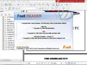 English: Screenshot of Foxit Reader 4.3 running on Windows xp