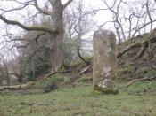 English: Roman Milestone near Vindolanda