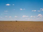 English: Gobi Desert landscape in Ömnögovi Province, Mongolia. עברית: נוף מדבר גובי במחוז אומנוגובי, מונגוליה.