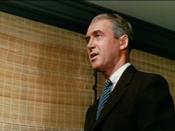 English: Screenshot from the original 1958 theatrical trailer for the film Vertigo Frame taken from MPEG4. Note: This version of the original 1958 theatrical trailer is of significantly lower quality than the 1996 restoration theatrical trailer.