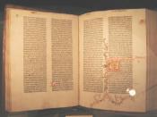 Facing pages of a gutenberg bible. Taken by me.