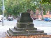 English: The Headless Cross - Friar Gate, Derby The interesting story of the Headless Cross is told by Maxwell Craven at: http://www.youandyesterday.co.uk/articles/The_true_history_of_Friar_Gate's_Headless_Cross