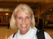 English: Photo of Sharon Fanning-Otis taken at the Conseco Fieldhouse during the NCAA national semifinal.