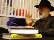 Terry Pratchett, Park Branch Library, San Francisco, on tour promoting the 34th Discworld novel, 