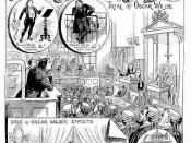 English: The Wilde Trial as recorded in The Illustrated Police News, May 4 1895.
