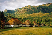 Huts in the village of Navala in the Nausori Highlands.
