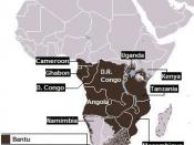 English: Bantu blacks areas in Africa Ελληνικά: Οι περιοχές των νέγρων Μπαντού στην Αφρική