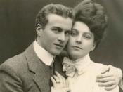 English: Photograph of Australian speech therapist Lionel Logue with Myrtle Gruenert at the time of their engagement in Perth in 1906.