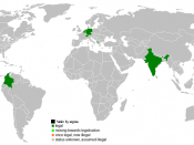 Legality of Euthanasia throughout the world