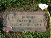 English: The grave of Elizabeth Short, better known as the Black Dahlia, who was murdered in 1947.