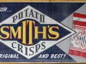 An advertisement for Smith's Potato Crisps