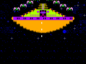 The mothership from Phoenix is one of the earliest video game bosses.