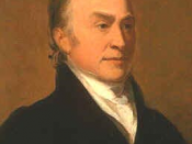 Portrait of John Quincy Adams.