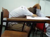 Sleeping when studying - Nakhon Sawan, Thailand
