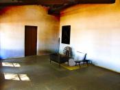 English: Mahatma Gandhi's room at Sabarmati Ashram.